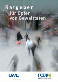 Deckblatt der Brosch&uuml;re Ratgeber f&uuml;r Opfer von Gewalttaten in deutsch